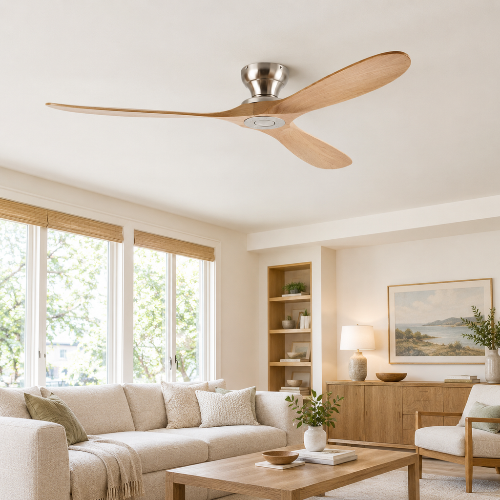 Rowan - Modern Wood Ceiling Fan - Salon