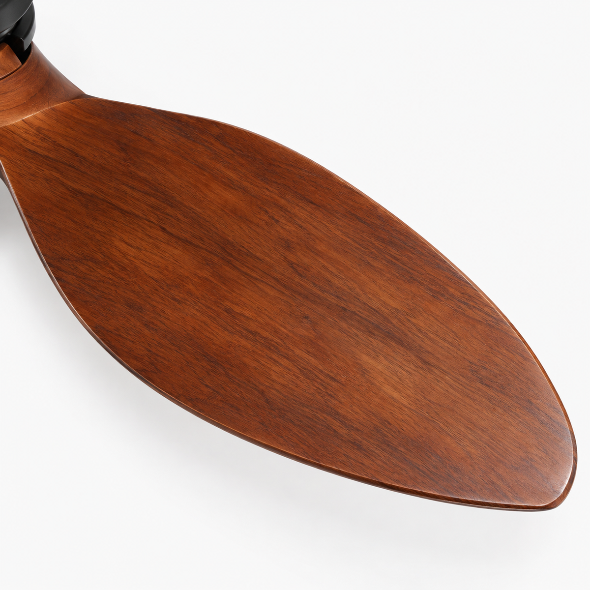 Scandinavian Ceiling Fan Pendant Light Wabi-Sabi Wooden Retro Creative Bedroom Wood Craft Pumpkin Ceiling Fan Light Fixture - Close up 2