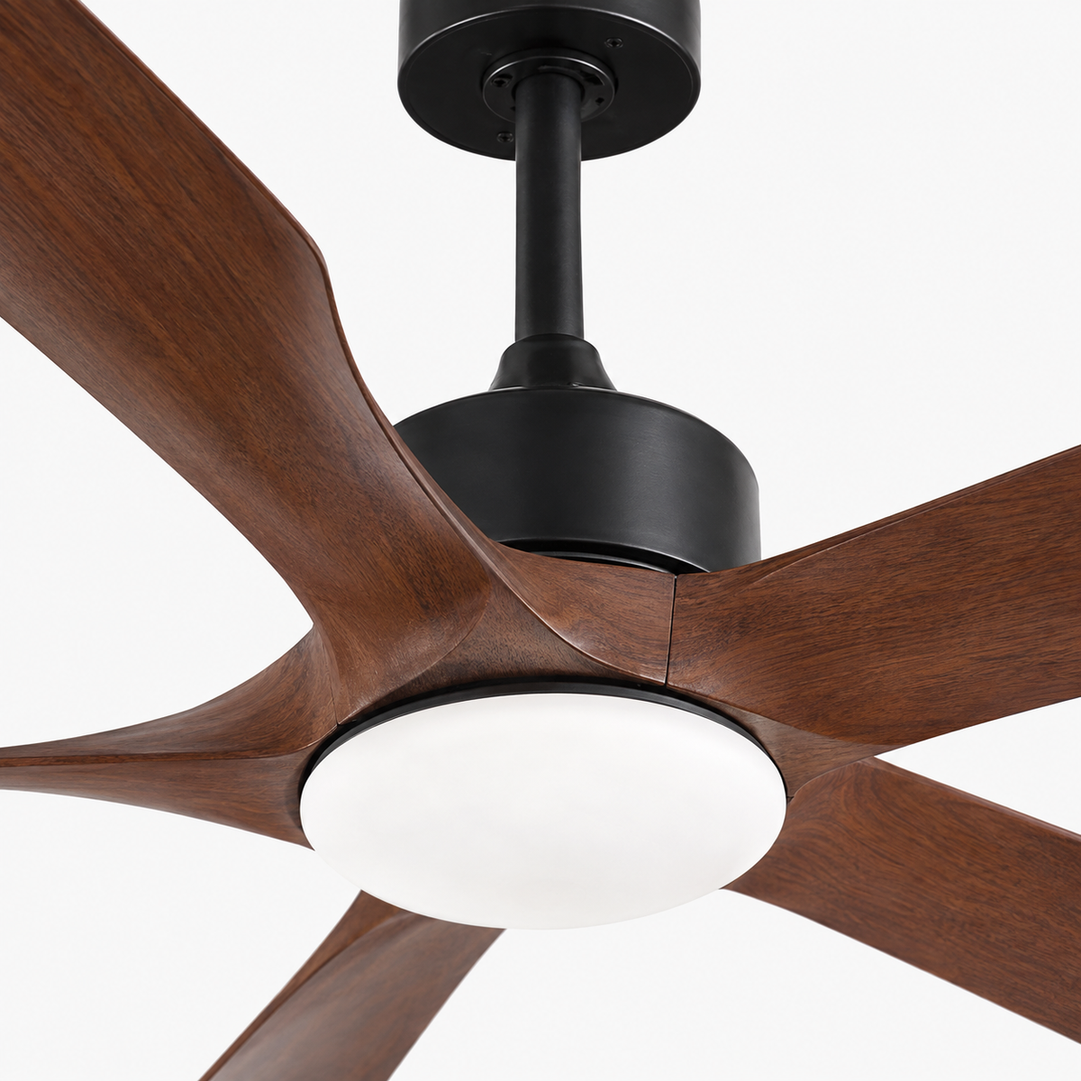 Vintage Industrial 42/52 Inch Ceiling Fan with 5 Blades Light And Remote Control for Coffee Shop Home Hotel Office Ventilator - Close up 1